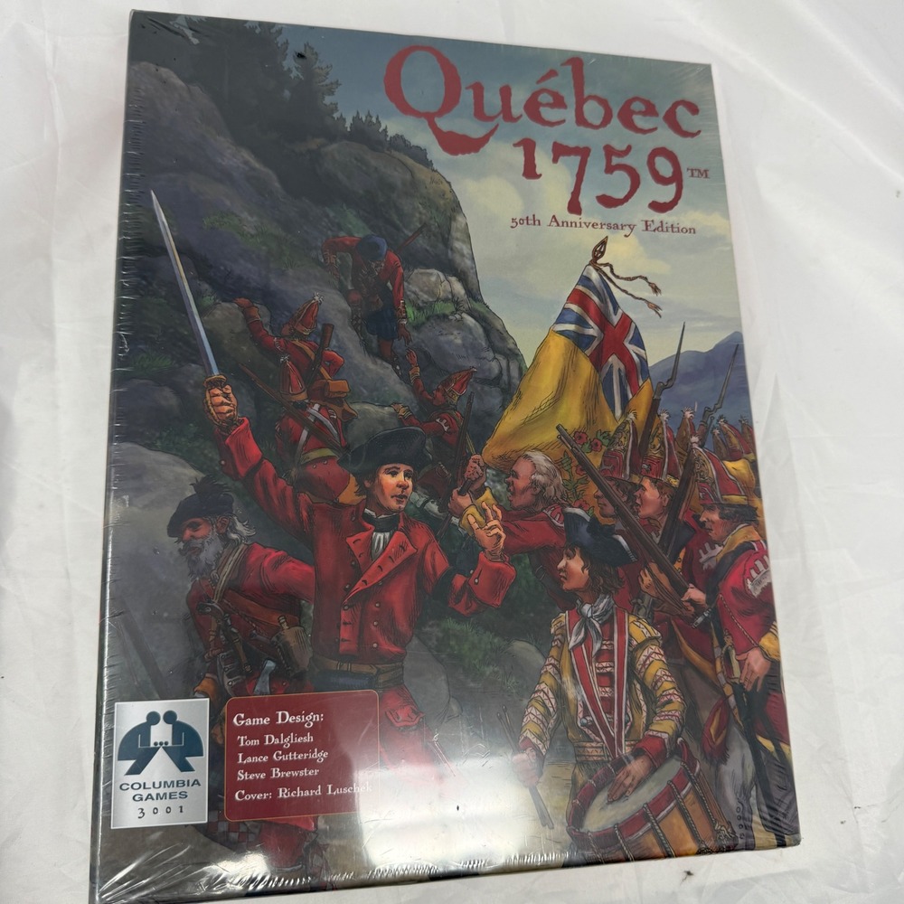 Columbia Games Quebec 1759 50th Anniversary Edition Sealed Strategy Wargame 3001